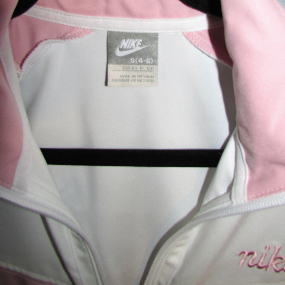 Nike Small Pink and White Warmup Jacket - Picture 3 of 11